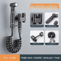 1-In-2-Handheld Out Dual Control Valve Bidet Sprayer for Toilet